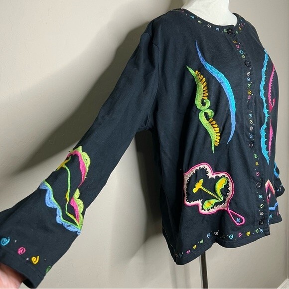 Michael Simon embroidered cardigan - Picture 2 of 8